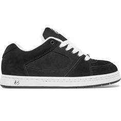 éS Shoes Accel OG - Black/White/Black 15OFF all shoes products MEN shoes White Vulcanized Sole Skate Shoes, Black Lace-up Skate Shoes For Skateboarding, Urban Black Skate Shoes, Urban Black Skate Shoes For Skateboarding, White Skate Shoes With Perforated Toe Box, Urban Low-top Skate Shoes For Skating, Urban Style Skate Shoes With Rubber Sole, Skate Shoes With Contrast Sole, Urban White Skate Shoes