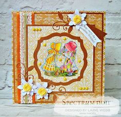 a close up of a card with flowers on it