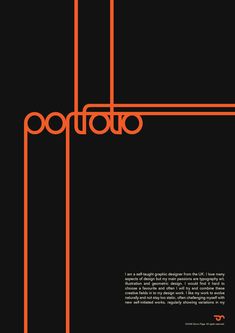 an orange and black poster with the word poota on it's back side