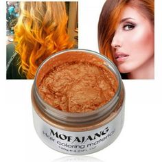 short description is not available Size: 120g.  Color: Orange. Hair Color Wax, Grey Hair Dye, Temporary Hair Dye, Diy Hair Color, Hair Color Cream, Temporary Hair Color, Hair Pomade, Permanent Hair Dye, Hair Wax