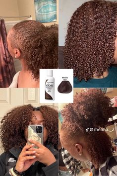 Mocha Color Hair, Mocha Hair, Brown Hair Dye, Quick Natural Hair Styles, Dyed Hair Inspiration, Dyed Natural Hair