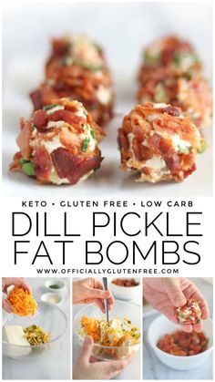 Keto Bacon, Fat Bomb, Resep Diet, Fat Bomb Recipe, Keto Fat, Keto Recipes Dinner, Low Carb Snacks, Dill Pickle, Low Carb Keto Recipes