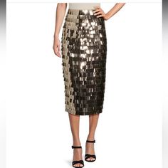 Novelty Sequin Fabrication Pencil Silhouette Invisible Hook & Zipper Back Closure Lined Approx. 30.5" Center Front Length Polyester Spot Clean Imported Sequin Pencil Skirt, Pencil Silhouette, Antonio Melani, Pencil Skirt, Sequin, Womens Skirt, Outfit Ideas, Pencil, Zipper