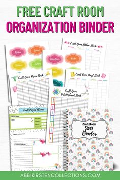 the free craft room organization binder