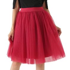 Cap Point red wine / One Size Party Train Puffy Tutu Tulle Wedding Bridal Bridesmaid Skirt Red Pleated Skirt For Summer Party, Non-stretch Tulle Party Skirt, Non-stretch Tulle Skirt For Party, Knee-length Party Petticoat, Summer Red Tulle Skirt, Red Long Pleated Skirt For Party, Red Tulle Skirt For Spring, Party Knee-length Tulle Bottoms, Party Bottoms With Knee-length Tulle Skirt