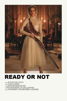 Ready Or Not Movie Aesthetic, Ready Or Not Movie Poster, Ready Or Not Poster, Ready Or Not, Ready Or Not Movie, Indie Movie Posters, Film Polaroid, Iconic Movie Posters, Movie Card