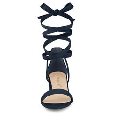 With the lace-up sandals crossing your ankle, you will never be without the perfect date-night shoes in your shoe collection! Faux suede vamp, more textured. Rubber Outsole and ABS heel, anti-slip effectively. Moderate heel height, makes you feel more comfortable. It is easy to pair them with jeans or skirts for a chic look. They are great for going out. They are finished with a lace-up closure, which is easy on and off. Suede Lace-up Round Toe Sandals For Party, Suede Lace-up Ankle Strap Sandals For Party, Suede Open Toe Lace-up Sandals With Wrapped Heel, Night Out Lace-up Sandals With Heel Strap, Suede Lace-up Sandals With Wrapped Heel, Lace-up Suede Sandals For Party, Strappy Suede Heels, Suede Lace-up Sandals With Heel And Ankle Strap, Lace-up Sandals With Heel Strap For Night Out