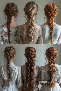 Celtic Updo, Norwegian Braids, Fantasy Hair Styles, Elegant Braided Hairstyles, How To Fishtail, Different Braids, Beautiful Braided Hair