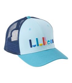 Adults' L.L.Bean Trucker Hat | Baseball Caps & Visors at L.L.Bean Hat Baseball, Snap Back, Snap Backs, Ll Bean, Baseball Caps, Men's Accessories, L L Bean, Blue Sea, Baseball Cap