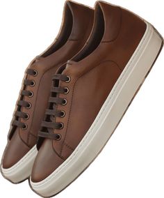 Claus Trainer Sneaker - Q by QS Bryn Mawr, Trainer Sneakers, Medium Brown, Classic Man, Individual Style, Mens Casual Shoes, Calf Leather, Casual Shoes, Promotion