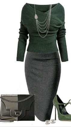 Gaun Fashion, Office Outfits, Outfit Idea