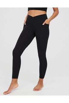 THE LOOK: Lightly brushed with a matte finish./THE FEEL: Lightweight & buttery-soft. Just a hint of compression./THE MOVES: Low-to-medium intensity workouts. Busy WFH/errands days./Accessibility deets: Tagless label to minimize irritation & maximize Aerie Clothing, Christmas Gifts For Teen Girls, Aerie Real, Offline By Aerie, Pocket Leggings, Intense Workout, Teen Girls, Gifts For Teens, Christmas List