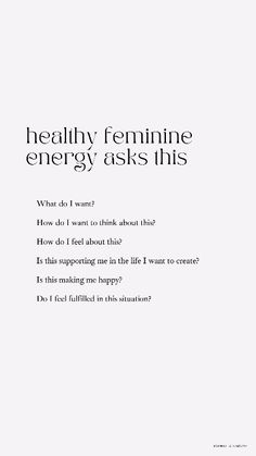 an article with the title'healthy feminine energy asks this '