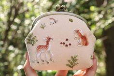 Hand Embroidered Animal Coin Purse Wallets Coin Pouch Kisslock - Etsy Affordable Cute Coin Purse For Gifts, Cute Cheap Coin Purse As Gift, Luxury Classic Coin Purse As Gift, Cheap Cute Coin Purse As Gift, Luxury Coin Purse As Gift, Animal Coin Purse, Fabric Makeup Bag, Small Gifts For Friends, Floral Purse