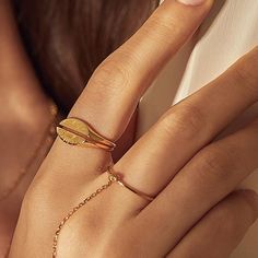 2 Piece stacking set 18kt Gold Plated Sterling Silver Zircon Stone Ring Wanderlust And Co, Moon Gold, Gold Ring Sets, Gold Ring Stack, Sunset Sunrise, One Ring, Stacking Ring, Sunglasses Shop, Sun Moon