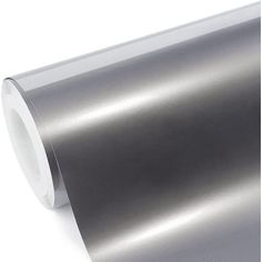 a roll of metallic foil on a white background