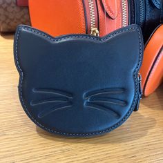 Coach Halloween Cat Coin Card Case Wallet Color: Black Copper 100% Authentic Brand New With Tags Limited Edition Coach Halloween Collection In 2023 Smooth Leather Zip Closure, Fabric Lining. 5" (L) X 4 1/4" (H) X 3/4" (W) Style No. Cn003 Price Is Firm Denim Wallet, Yellow Wallet, Tan Clutch, Coach Coin Purse, Coin Purse Keychain, Leather Billfold, Coin Card, Canvas Wallet, Brown Wallet