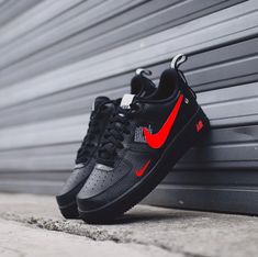 "Unleash your daring spirit with our Custom Air Force 1 Black Red shoes! Designed for the risk-takers, these bold shoes feature a striking black and red color scheme that will make you stand out from the crowd. Step into a world of adventure and make a statement with every step!" 🔥 100% genuine, Brand New. 👟 Custom sneakers. 💫 Every pair is hand-made to order. ✨ Best quality waterproof and scratch-proof paints used.✨ 1000+ satisfied customers across various platforms. 🌎Free worldwide shippin Babe Shoes, Black Red Shoes, Nike Shoes Women Fashion, Bold Shoes, Shoes Boots Timberland, Nike Fashion Shoes, Red Color Schemes, Custom Air Force 1, Sneakers Looks