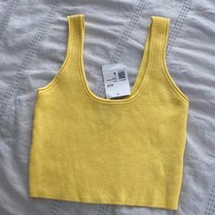 This Item Can Be Part Of A 3/$25 Bundle. Just Bundle 3 Items That Are Marked 3/$25 And Receive The $25 Offer (No Counters). Item Is Still Available For Individual Purchase Also. Brand New With Tags - Bright Yellow Knit Crop Tank From Forever 21. Casual Soft Knit Crop Top For Spring, Clothe Shop, Yellow Knit, Fit Ideas, Knit Crop Top, Knit Crop, Outfits Casual, Spring Outfits Casual, Bright Yellow