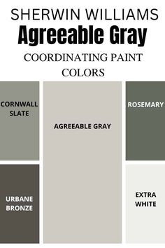 sheryln williams agreeable gray coordinating paint colors