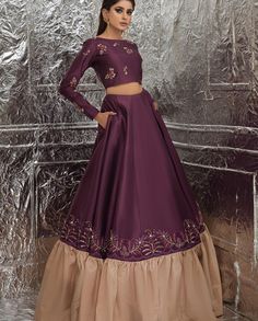 Elegant Pakistani Bridal Purple Lehenga Choli Dress Diwali Organza Gown With Floral Embroidery, Floor-length Silk Gown With Dori Work, Purple Floral Embroidered Dress With Traditional Drape, Silk Gown With Dori Work For Eid, Floral Embroidered Raw Silk Sharara For Receptions, Traditional Drape Gown With Floral Embroidery For Reception, Floral Embroidered Gown With Traditional Drape For Reception, Gown With Floral Embroidery And Traditional Drape For Reception, Raw Silk Sharara With Floral Embroidery For Reception