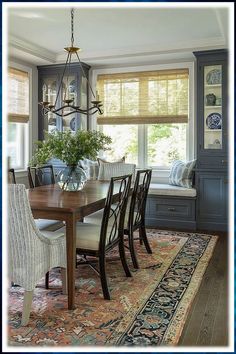 LSSBOUGHT Stylish Dining Room Chairs with Solid Wood Legs, Set of 2 (Beige) Dining Room Main Wall Decor, Tudor Color Palette, Creative Dining Room Ideas, Vintage Style Dining Room, Dining Room With Color, Antebellum Homes Interior, Traditional Dining Room Ideas, Painted Rooms, New England Interior