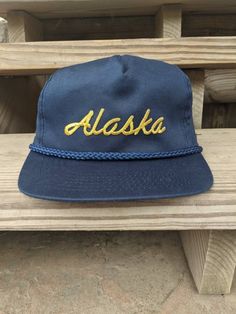 Vintage 80's 90's Alaska Snapback Hat. Has light wear. In good vintage condition... Ready To Wear One Size Fits Most. Retro Trucker Hat With Flat Bill For Outdoor, Vintage Dad Hat Baseball Cap For Streetwear, Retro Dad Hat With Curved Brim, Retro Flat Bill Trucker Hat For Outdoor, Vintage Dad Hat For Streetwear, Vintage Snapback Dad Hat For Streetwear, Retro Snapback Dad Hat, Vintage Hat For Streetwear, Vintage Adjustable Baseball Cap For Streetwear