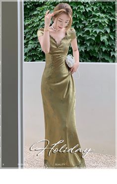 Kukombo Women's Summer Elegant Backless Sexy Midi Dress Short Sleeve V Fitted Empire Waist Maxi Dress For Prom, Elegant Gold Ruched Midi Dress, Fitted Satin Evening Dress For Dinner, Brocade Banquet Dress, Gold Ruched Dress For Formal Occasions, Formal Floor-length Brocade Dress, Gold Fitted Evening Dress For Banquet, Elegant Fitted Brocade Dress, Fitted Brocade Dresses For An Elegant Look