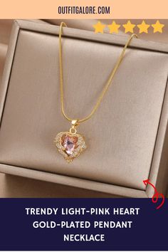 Step into trendiness with our Trendy Pink Heart Gold-Plated Pendant Necklace. 🌹 Its vibrant enamel heart is a fashion-forward statement. 💕 Ideal for adding a pop of color to your wardrobe. 🌟 Visit OutfitGalore.com to shop! Trendy Pendant Necklaces For Mother's Day, Trendy Pendant Necklace For Mother's Day, Trendy Mother's Day Pendant Necklace, Trendy Rose Gold Necklace For Mother's Day, Trendy Necklaces For Anniversary, Trendy Necklace For Anniversary, Mother's Day Clavicle Chain Necklace With Heart Pendant, Mother's Day Heart Pendant Clavicle Necklace, Pink Clavicle Chain Necklace For Valentine's Day