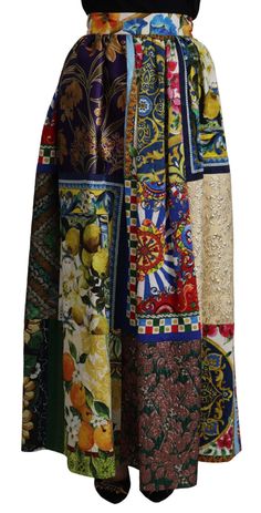 Dolce & Gabbana High Waist Maxi Skirt with Sicilian Women's Patterns High Waist Maxi Skirt, High Heel Stiefel, Long Maxi Skirt, Maxi Rok, High Waisted Maxi Skirt, Long Maxi Skirts, Dolce E Gabbana, Women Maxi, Guess Jeans