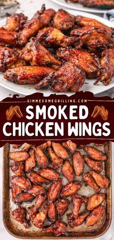 Finger lickin’ good Smoked Chicken Wings! Learn how to make the best smoked wings that have a delicious BBQ rub and are coated in BBQ sauce. These are the perfect smoked appetizer or main dish. Smoked Frozen Chicken Wings, Wing Marinade, Smoked Pork Roast, Pork Wings, Ninja Grill, Smoked Whole Chicken, Bbq Meats, Wing Wednesday