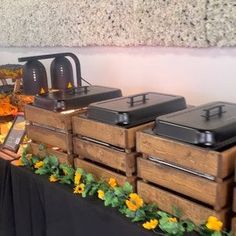 Rustic Chafing Dishes, Catering Decor, Xv Ideas, Hosting Ideas, Wedding Renewal, 50th Bday, Rodeo Birthday, Buffet Set, Chafing Dish