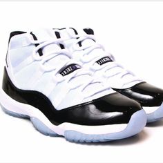 New! Authentic Jordan Concords.Size 7y (Size 8 Women's) Classic High-top Jordan Shoes With Contrast Sole, Classic Jordan Shoes With Contrast Sole And Round Toe, White High-top Sneakers With Contrasting Heel For Sports, White High-top Sneakers For Sports With Contrasting Heel Counter, White High-top Sneakers For Sports With Contrasting Heel, Classic High-top Sneakers With Branded Heel Counter, Sporty Jordan Shoes With Branded Heel Counter, Classic Jordan Shoes With Round Toe, Casual High-top Jordan Shoes With Branded Heel Counter