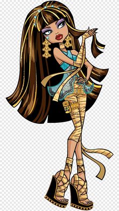 Monster High Cleo De Nile Doll from Monster High: Ghoul Spirit Barbie, doll, sticker, fictional Character png Monster High Girls, Ghibli Background, Monster High Cleo, Monster High Ghoulia, Halloween Group, Hot Halloween, Studio Ghibli Background, High Characters