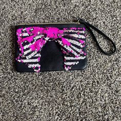 Cute Never Been Used Betsy Johnson Wristlet, Perfect For Nights Out, Fits Your Phone In It As Well Black Clutch Wristlet For Gift, Black Clutch With Wrist Strap Gift, Party Wristlet With Wrist Strap, Trendy Clutch Wristlet For Gift, Red Boxing Gloves, Betsey Johnson Wallet, Betsey Johnson Purses, Cat Coin Purse, Clutch Purse Black