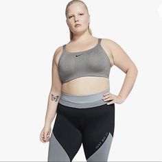 Nike Women's Bold High-Impact Sport Bra Condition: Nwt Size: 40dd Color: Gray Ships Same Or Next Day! Offers Welcome! #Sports #Highimpact #Athleisure #Sporty #Athletics #Workout #Nike #Gym #Workout #Outdoors #Sport Nike Sports Bra With Medium Bust Support, Nike Activewear For Light Exercise, Bra Friendly, Nike Activewear With Built-in Bra For Light Exercise, Nike Sports Bra For Light Exercise, Gray Activewear With Light Support, Athletics Workout, Bra Brands, High Impact Sports Bra, Nike Training