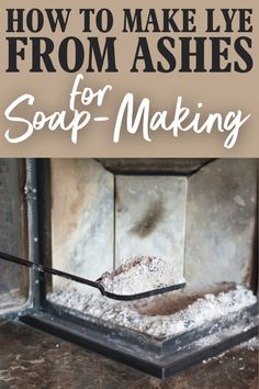 how to make eye from ashes for soap - making