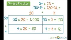 a whiteboard with the words guided practice on it and two numbers in front of it