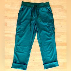 Lularoe Pants W/ Pockets Capri Or Full Length Size: S Nwot Green Stretch Capri Length Pants, Green Capri Length Pants With Elastic Waistband, Green Capris With Elastic Waistband, Green Capri Pants With Elastic Waistband, Green Stretch Capri-length Pants, Pants Color, Capri, Pant Jumpsuit, Full Length