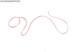 an easy step by step drawing for beginners to learn how to draw a snake