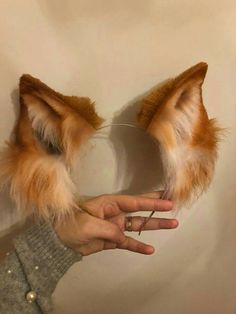 Fox Ears And Tail, Celana Jogger Wanita, V Chibi, Cosplay Inspiration, Romper Designs, Fox Ears, Animal Costumes