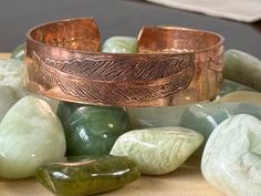 Copper Bracelet, Pure Copper Bracelet, Arthritis Pain Therapy, Handmade Copper, Gift for Her / Him, Copper Gift - Etsy Handmade Copper Bracelets As Gift, Spiritual Copper Cuff Bracelet For Gift, Spiritual Copper Cuff Bracelet As Gift, Handmade Copper Spiritual Bangle, Artisan Handmade Bracelets For Meditation, Bohemian Copper Bangle For Gifts, Handmade Adjustable Artisan Bangle, Bohemian Copper Bangle As A Gift, Handmade Adjustable Nature-inspired Cuff Bracelet