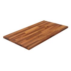 a wooden cutting board on a white background