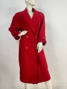 "ADA Paris coat, Red wool coat, women's size 9-10, wool blend (75% wool) please verify exact measurements below  *please see last 4 pictures of some small spots/stains, there are no rips or tears in the jacket or liner Measurements:  Shoulder (shoulder pads)19\"/sleeve 21\"/bust(pit-pit)22\"/waist 21\"/hip 21\"/length 45\" Mannequin measurements:  5'8\", bust 34\", waist 25\", hip 33\" Please note that vintage clothing sizes can vary greatly.  The Measurements provided  are approximate and are taken lying flat.  I suggest taking a similar garment from your wardrobe and measure it while lying flat.  This way you can compare measurements.   Don't forget to enlarge the photos and take a closer look at this genuine vintage item!! I will ship your item off within 1-2 business days. I ship exped Red Wool Coat, Plaid Cardigan, Vintage Cardigan, Oversized Cardigan, Vintage Plaid, Red Wool, Plaid Tops, Vintage Sweaters, Cozy Sweaters