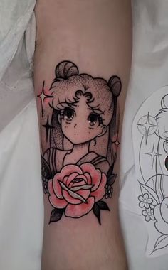 Traditional Sailor Moon Tattoo, Moon Art Ideas, Tattoo Sleeve Filler Ideas, Sleeve Filler Ideas, Princess Tattoos, Sailor Moon Hair, Pegasus Tattoo, Tattoo Sailor, Anime Template