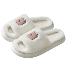 The Soft Platform Slippers are best suited for everyday use, as it is made of soft plush material which makes it super comfortable and breathable for your feet. It has raised edges to give perfect fit and grip while walking, it comes in solid colors with bear print on the strap. Features: Style Concise Season Summer Sole material EVA Vamp material EVA Size US ( 5.5 - 12) COMFORTABLE MATERIAL: The Soft Platform Slippers are made of high-density material. These are light, soft, breathable, and wat Winter Slippers, Platform Slippers, Cozy Home, Bear Print, Outdoor Shoes, Texture Design, Men Winter, Cozy House, Womens Slippers