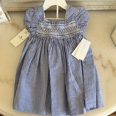 Nwt Ralph Lauren Smocked Gingham Dress With Matching Bloomers -Never Been Worn And Comes In Clear Plastic Sleeve -Perfect For 4th Of July! Cute Gingham Smocked Dress With Ruffles, Cotton Gingham Smocked Dress With Ruffles, Cotton Smocked Dress With Ruffles In Gingham, Summer Gingham Dress With Smocked Cuffs, Gingham Cotton Smocked Dress With Short Sleeves, Gingham Smocked Dress For Picnics, Fitted Gingham Smocked Dress With Short Sleeves, Spring Gingham Dresses With Smocked Cuffs, Spring Gingham Smocked Dress With Smocked Cuffs