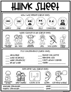 the worksheet to teach students how to think about their feelings and feelings in this language