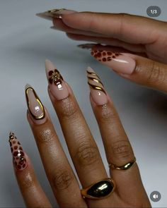 #nails #nailart #nailsofinstagram #try #trendy #trending Nail Tattoo, Hair Ponytail Styles, Womens Nails, Ponytail Styles, Brown Nails, Gold Nails, Nails On Fleek, Jewelry Inspo, Nails Nailart