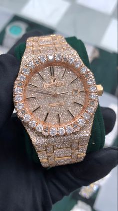 Audemars Piguet Diamond, Gold Audemars Piguet, Piguet Watch, Mens Diamond Jewelry, Saved Images, Disney Desserts, Audemars Piguet Watches